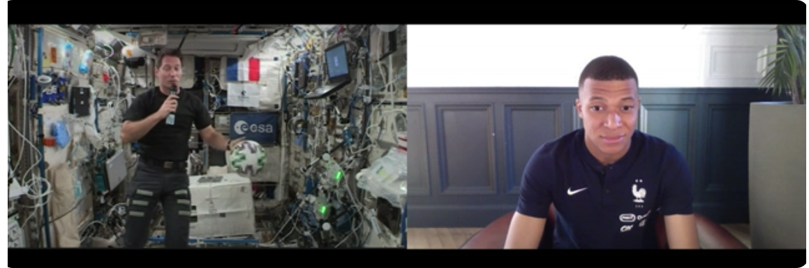 基利安·姆巴佩會見歐空局宇航員